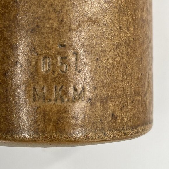 Vintage Stoneware Pottery Beer Bottle Ceramic Flip Top 16.9 fl oz  8.75" Fiedler - Picture 3 of 6